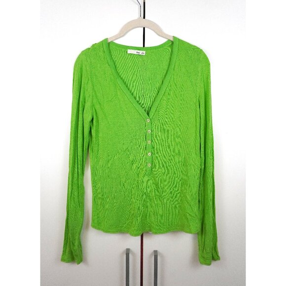 Wilfred Free "Sula" Long-Sleeve T-Shirt in "Neon Ivy" - Picture 4 of 6